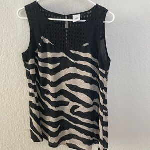 CAbi Tivoli Zebra Tank Top